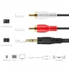 3.5mm Aux Stereo 2RCA Erkek Erkek Kablo 1.5m