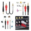 3.5mm Aux Stereo 2RCA Erkek Erkek Kablo 1.5m