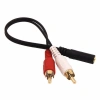 3.5mm Stereo Dişi 2 x RCA Erkek (M) Ses Kablosu