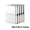 38x18x4.5mm Neodyum Güçlü Mıknatıs - Neodim Magnet