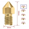 3D Yazıcı-Printer MK8 0.2mm Pirinç Nozzle