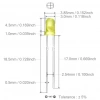 3mm Led Sarı Diyot Diffused 1 Adet