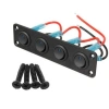 4lü ON-OFF Mavi Nokta Işıklı Anahtar Switch Panel 12V-24V