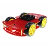 4WD Kırmızı Şase Tekerlekli Araba Kiti
