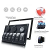 6lı ON-OFF Mavi Işıklı Anahtar Switch Panel 2x5V USB Çakmaklık ve Voltaj Göstergeli