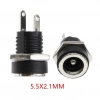 IC-258B 2.1mm DC Somunlu Korumalı Jak 8mm