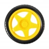 6V 250 Rpm Motor Uyumlu Teker - Sarı Tekerlek