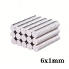 6x1mm Neodyum Güçlü Mıknatıs - Neodim Magnet