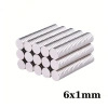 6x1mm Neodyum Güçlü Mıknatıs - Neodim Magnet