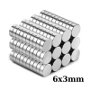 6x3mm Neodyum Güçlü Mıknatıs - Neodim Magnet