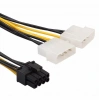 8 Pin PCI-E to 2x4 Pin Molex Ekran Kartı Power Güç Kablosu