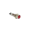 8mm 12V Metal Sinyal Lambası - Kırmızı