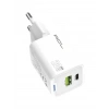 AC-97 20 Watt 1xUSB-A 1xUSB-C 1mt Type-C to Lightning Kablo Duvar Şarj Aleti