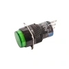 AL6-M 16mm 30V Yeşil Yaylı Buton