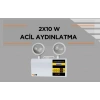 Çift Spot LED Acil Durum Aydınlatma Armatürü