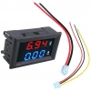 Dijital Voltmetre Ampermetre Volt Akım Ölçer DC 0-100V 10A