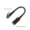 Dişi Type C - Erkek 4.0x1.7mm Jack Dönüştürücü Kablo Tip-C to 4017