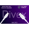 Divex 3.1A Micro USB Hızlı Şarj Data Kablosu 1 metre DC-110