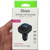 Divex Araç Fm Transmitter Bluetooth 3xUSB - Type-C - SD Kart Çakmaklık Girişli DT-604