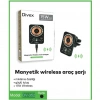Divex Kablosuz Araç Şarj Cihazı Manyetik Wireless Şarj Aleti DV-352