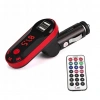 Divex Kumandalı Çakmaklık Girişli Araç Fm Transmitter Bluetooth 2xUSB - SD Kart Kırmızı DT-600