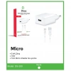 Divex Micro USB Kablo - Adaptör 2.4A Ev Tipi Şarj Aleti DS-200
