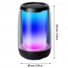 Divex Pluse 4 Mini Taşınabilir RGB Ledli Siyah Bluetooth Hoparlör DM-90