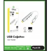 Divex Type-C + USB Girişli 4 Port USB Çoklayıcı USB Splitter DX-04
