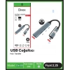 Divex Type-C + USB Girişli 4 Port USB Çoklayıcı USB+Type-C Splitter DX-05