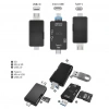 Divex USB3.0 - Type-C - Micro USB Girişli SD-Micro-SD Kart Okuyucu OTG Card Reader