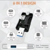 Divex USB3.0 - Type-C - Micro USB Girişli SD-Micro-SD Kart Okuyucu OTG Card Reader