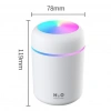Divex Renkli Led Işıklı Hava Nemlendirici USB Colorful Humidifier Beyaz H-17