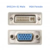 DVI 24+5 Erkek to VGA Dişi Çevirici Dvi Male to Vga  Female Convertor