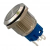 E1 19mm Metal Buton Kalıcılı 12-24V Kırmızı Led Işıklı 1NO/1NC