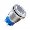 E47 19mm Metal Buton Kalıcılı 12-24V Beyaz Led 1No/1NC