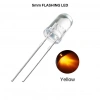 Flaşörlü LED Sarı 2 Bacaklı 5mm