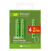 GP ReCyko 1000 mAh AAA Şarj Edilebilir İnce Kalem Pil 4+2 Paket