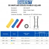 Gwest Ek Mufları İzoleli Kablo Ucu GBY-251 0.50-1.50mm Kırmızı 200 Adet