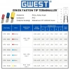 Gwest Erkek Faston Tip Terminal GFE-1638 0.50-1.50mm Kırmızı 200 Adet