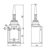 Gwest GLS-171 Çok Yönlü Spiral Plastik Uçlu Limit Switch