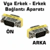 HD15 VGA-VGA Erkek-Erkek (M2M) 15 Pin Adaptör