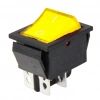IC-104 Geniş Işıklı Anahtar On Off Switch 4P Sarı