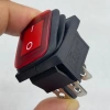 IC-104W Geniş Körüklü Işıklı Anahtar On-Off 4P Kırmızı