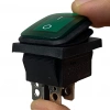 IC-104W Geniş Körüklü Işıklı Anahtar On-Off 4P Yeşil