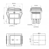 IC-106W Geniş Işıksız Körüklü Anahtar ON-OFF 4P