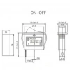 IC-114 Tekli Dar Işıksız Anahtar On-Off 2P