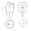 IC-131W Yuvarlak Işıklı Anahtar Su Geçirmez 3P