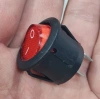 IC-133-5 Yuvarlak Kırmızı Işıksız Anahtar ON-OFF 2P