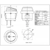IC-133W Su Geçirmez Yuvarlak Işıksız Anahtar ON-OFF 2P