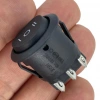 IC-134-6 Yuvarlak Tekne Tipi Anahtar ON-OFF-ON 6P